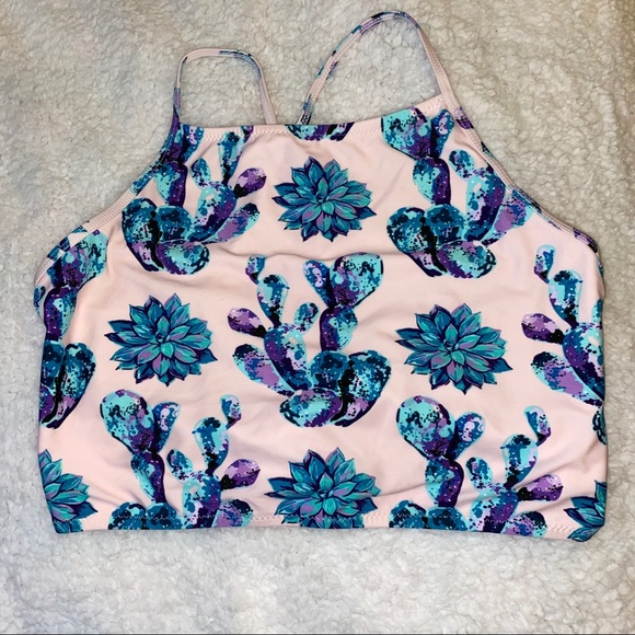 Cupshe Other - NEVER WORN Succulent High Neck Bikini Top Cupshe Other - NEVER WORN Succulent High Neck Bikini Top